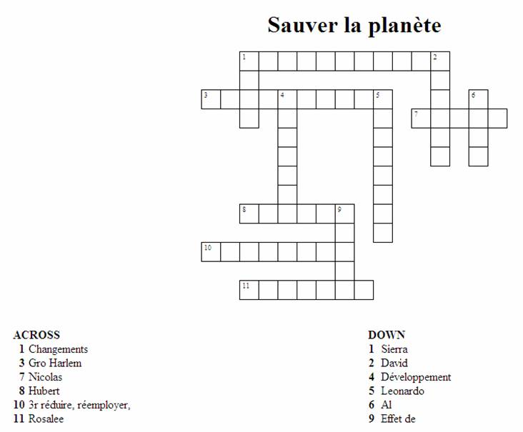 Sauver la planète